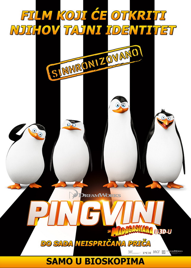Film " Pingvini sa Madagaskara" 3D (sinhronizovano)